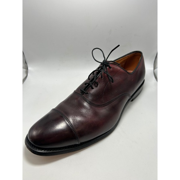 Allen Edmonds Park Avenue Mens 11.5 B Burgundy Leather Cap Toe Oxford 5875 main image 10